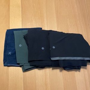 Men’s (package of 4 pairs) LuLu Lemon Athletic Workout Exercise Shorts, Size S